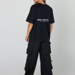 T-shirt bawełniany CHIARA BOOBIES czarny