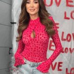 Body z siatki w serduszka fuksja