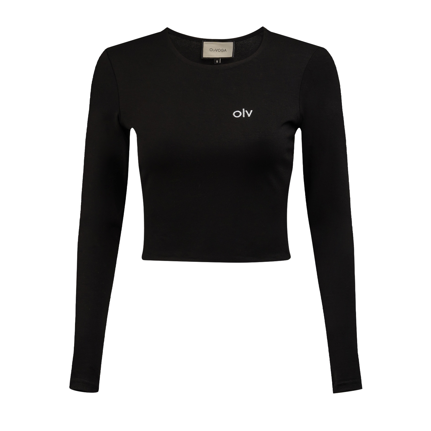 Bluzka dopasowana KOROTO OLAVOGA czarna