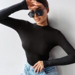 Body damskie klasyczne PELLE OLAVOGA czarne