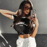 T-shirt bawełniany MURANI OLAVOGA czarny