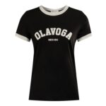 T-shirt bawełniany MURANI OLAVOGA czarny