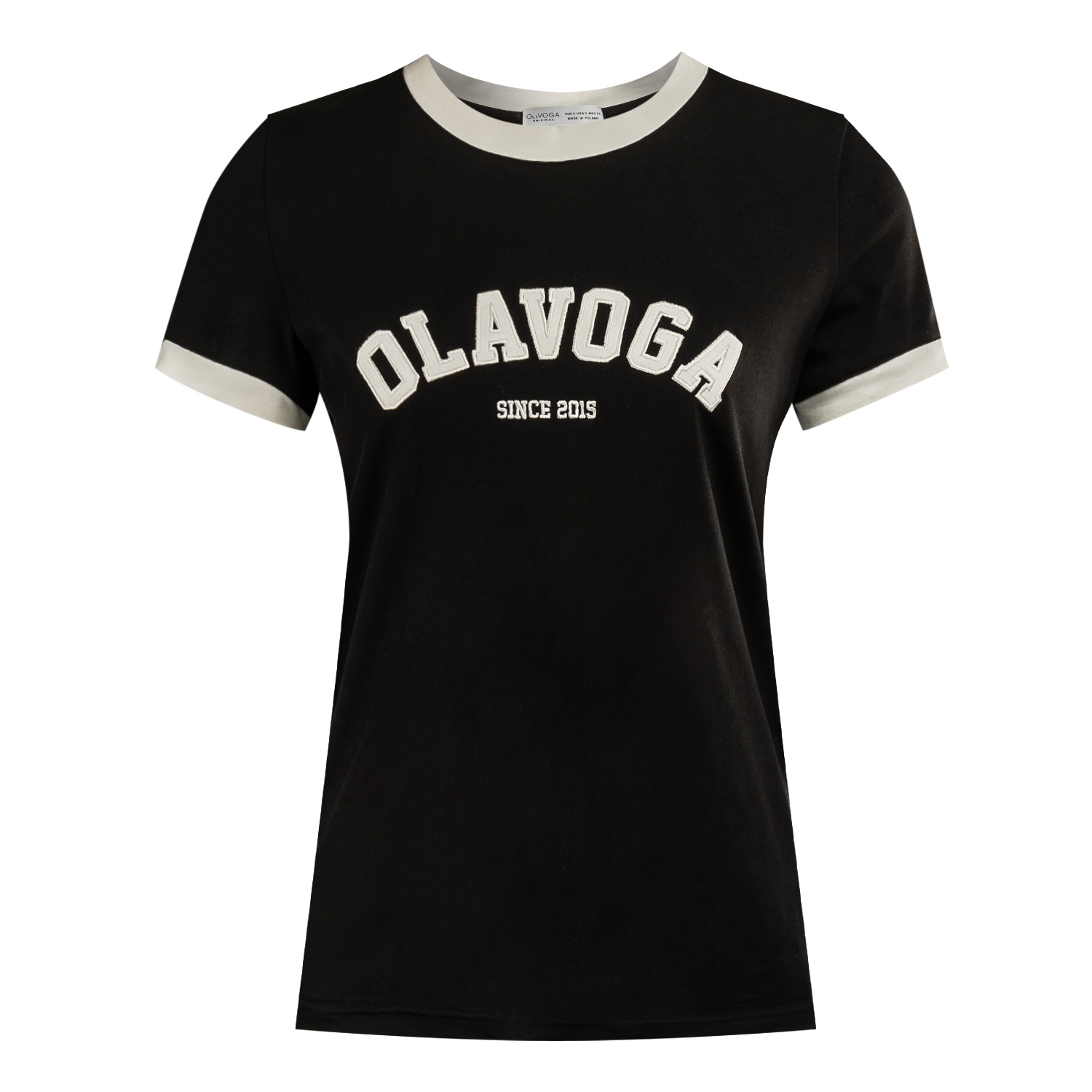 T-shirt bawełniany MURANI OLAVOGA czarny
