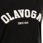 T-shirt bawełniany MURANI OLAVOGA czarny