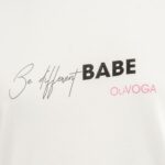 T-shirt damski bawełniany PURNITO OLAVOGA ecru