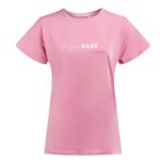 T-shirt damski bawełniany PURNITO OLAVOGA pudrowy róż