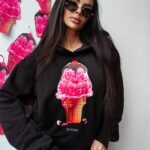 Bluza damska bawełniana KIRAZ OLAVOGA czarny