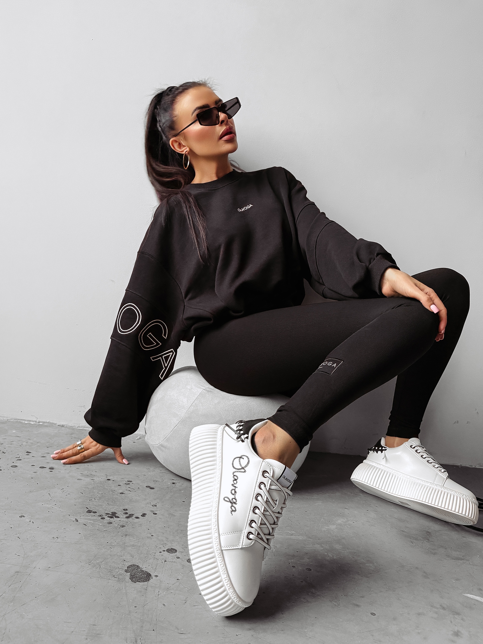 Bluza bawełniana MARKAZ OLAVOGA czarna Bluza bawełniana MARKAZ OLAVOGA czarna