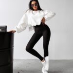 Bluza bawełniana MARKAZ OLAVOGA ecru