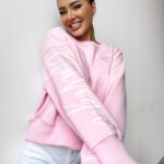 Bluza oversize SODA OLAVOGA pudrowa