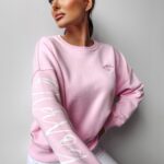 Bluza oversize SODA OLAVOGA pudrowa