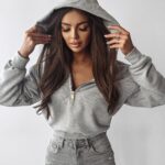 Bluza damska z kapturem MOLETO OLAVOGA szara