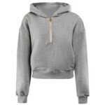 Bluza damska z kapturem MOLETO OLAVOGA szara