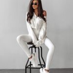 Legginsy wyszczuplające ALJA OLAVOGA ecru