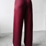 Spodnie z lampasami DELINE OLAVOGA bordowy