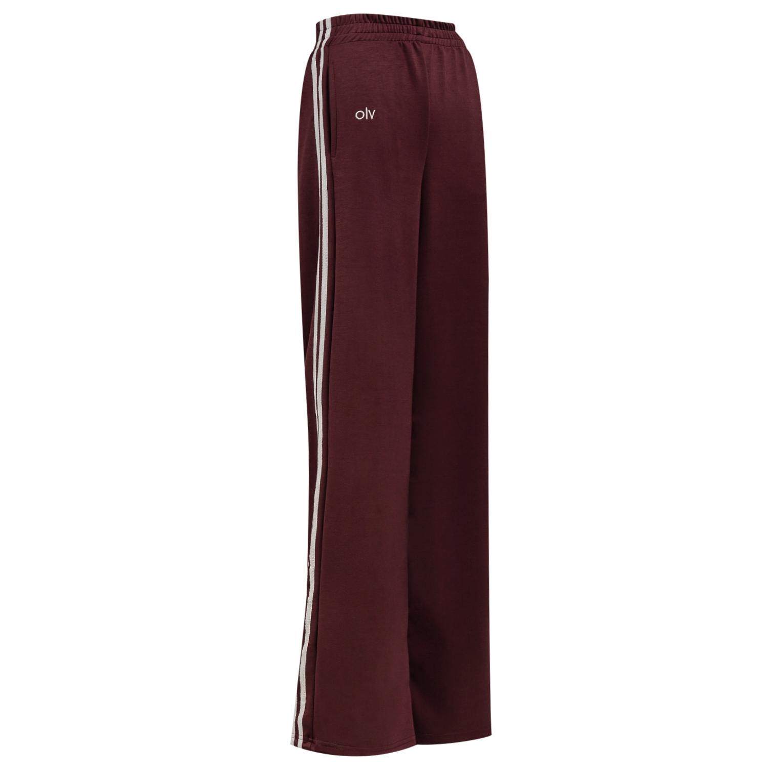 Spodnie z lampasami DELINE OLAVOGA bordowy