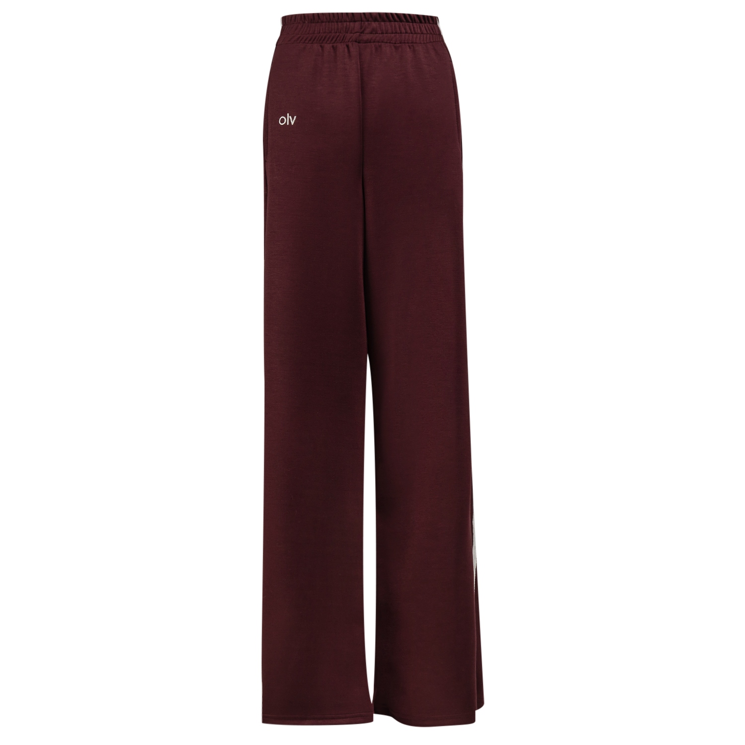 Spodnie z lampasami DELINE OLAVOGA bordowy