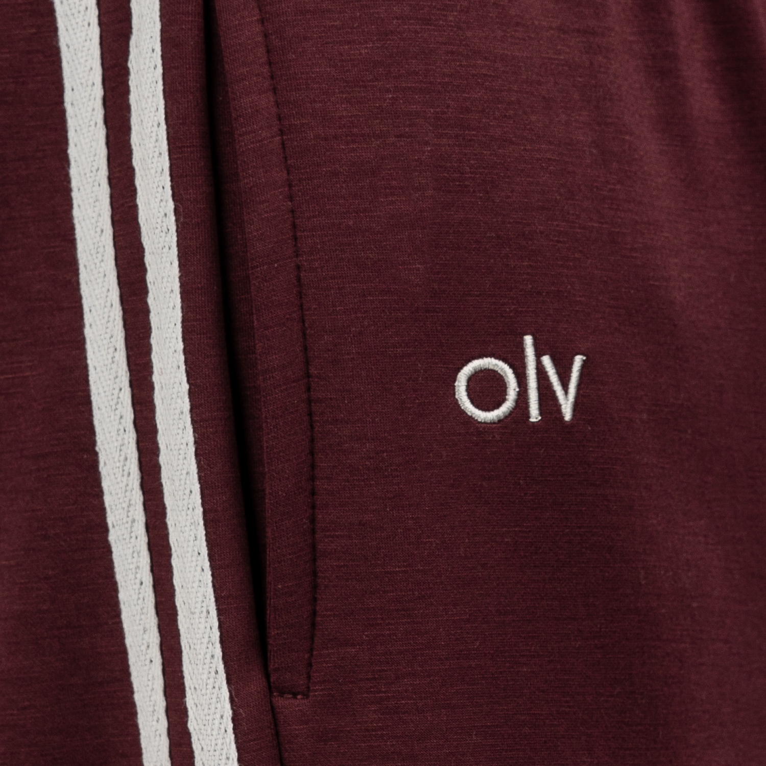 Spodnie z lampasami DELINE OLAVOGA bordowy