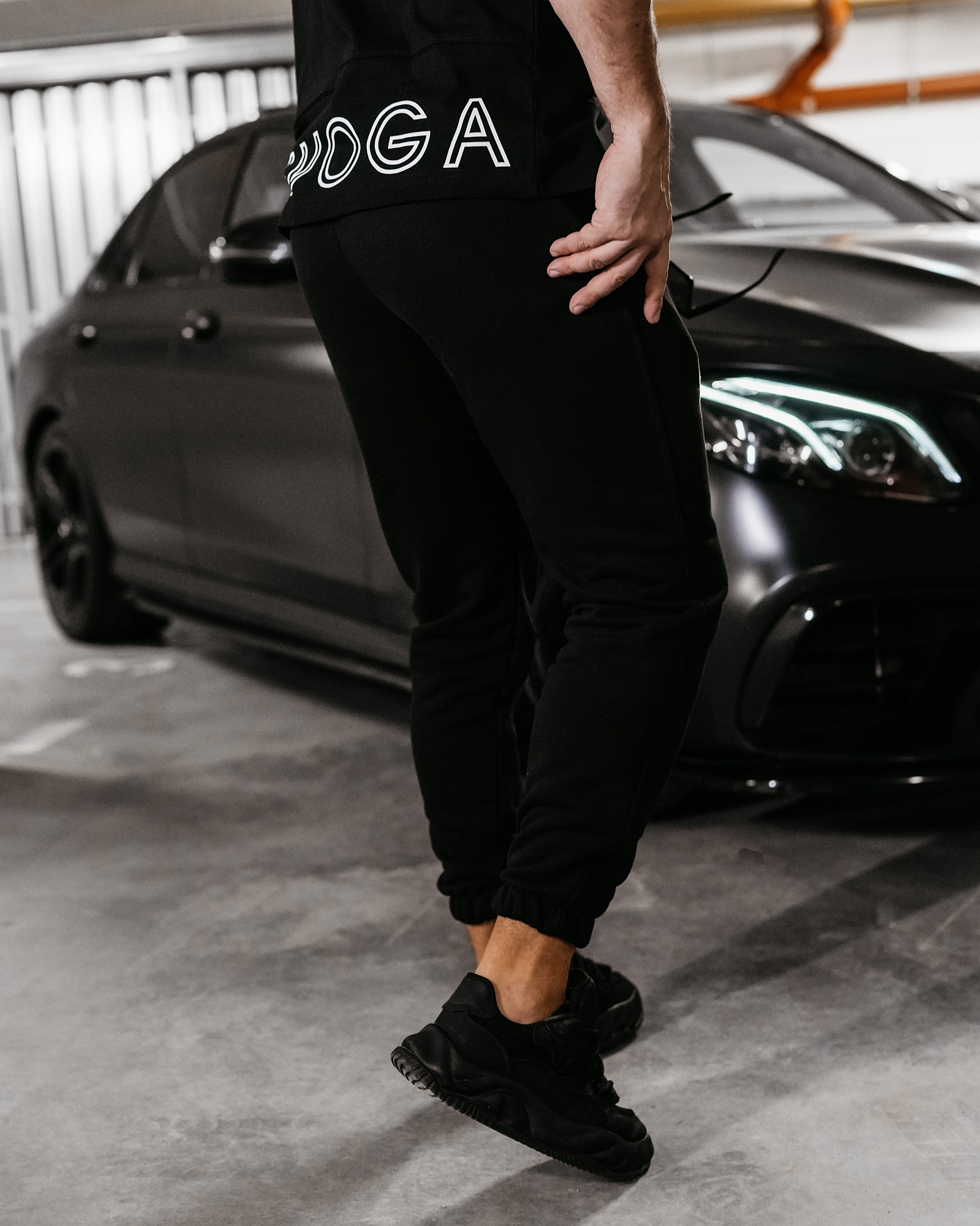 Spodnie sportowe męskie DAINARU OLAVOGA czarne