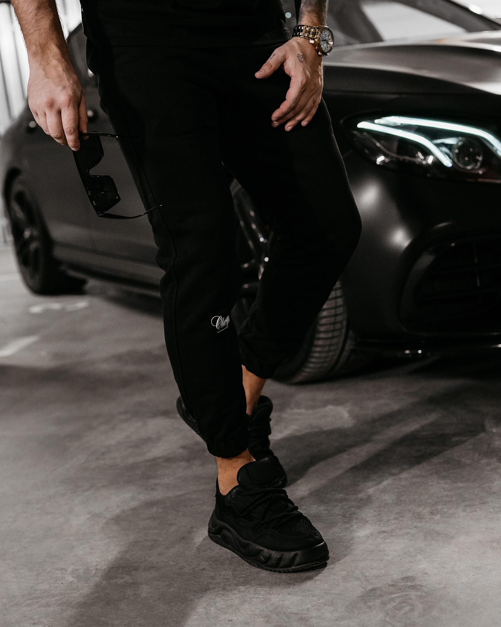 Spodnie sportowe męskie DAINARU OLAVOGA czarne