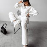 Komplet sportowy bawełniany SETELA OLAVOGA ecru