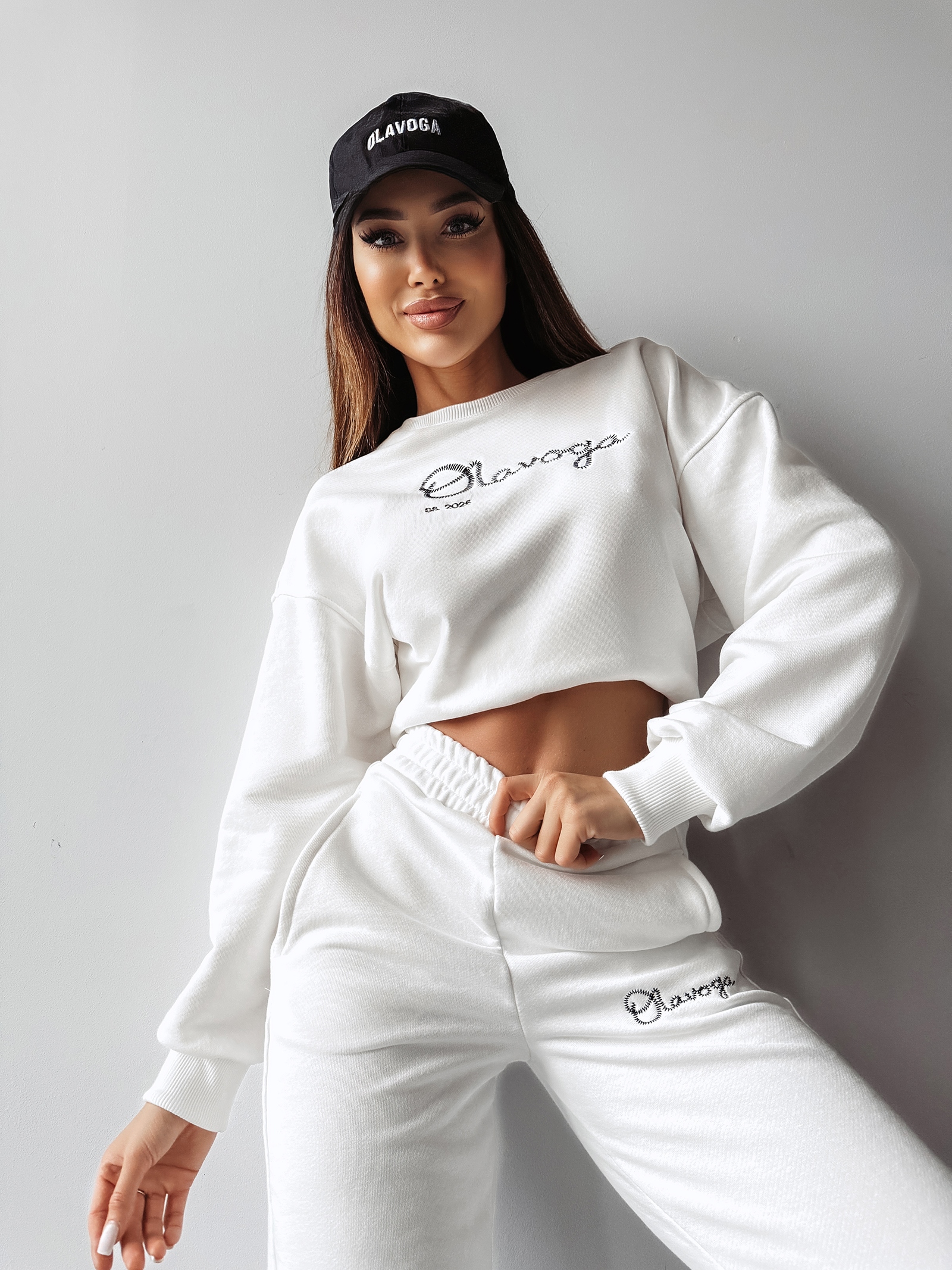 Komplet sportowy bawełniany SETELA OLAVOGA ecru