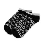 Skarpetki stopki bawełniane logowane VELVESS OLAVOGA czarne