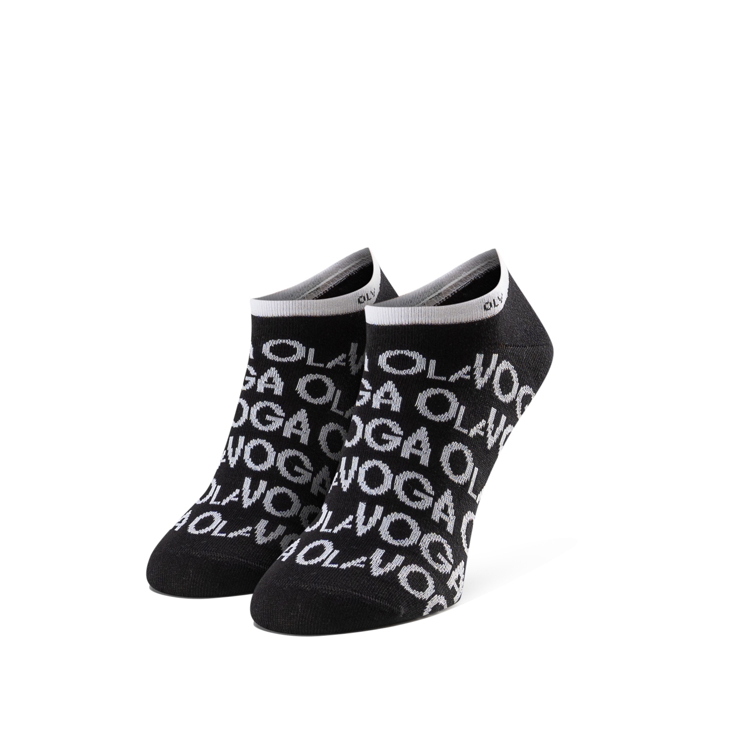 Skarpetki stopki bawełniane logowane VELVESS OLAVOGA czarne Skarpetki stopki bawełniane logowane VELVESS OLAVOGA czarne