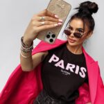 T-shirt bawełniany logowany NANTE OLAVOGA czarny