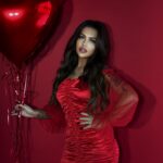 Sukienka marszczona NB Idylla II czerwona