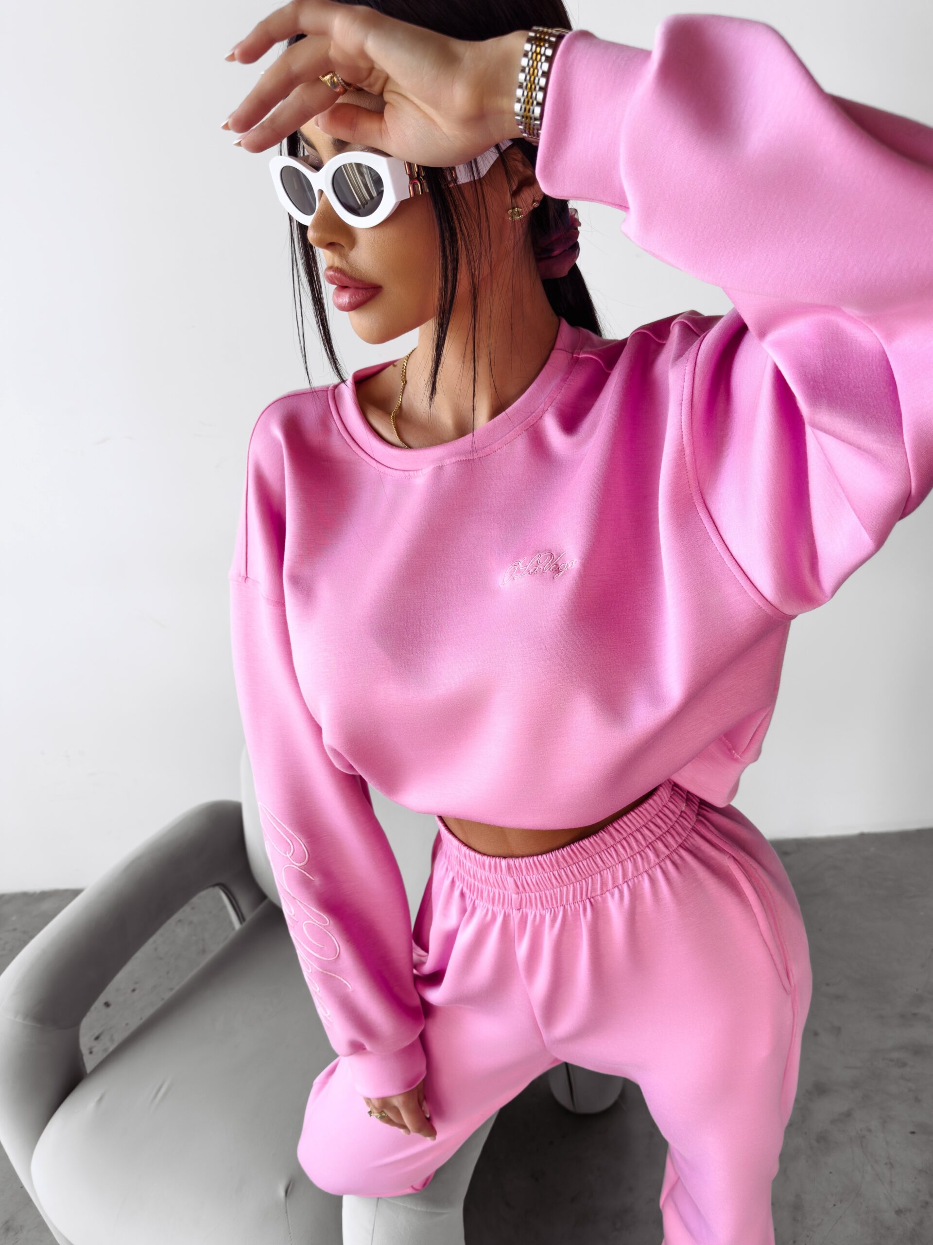 Komplet dresowy BRANCH OLAVOGA różowy