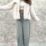 Spodnie baggy Isto niebieskie