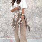 T-shirt bawełniany oversize Cokid biały