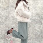 Kurtka futrzana Wolero beżowa