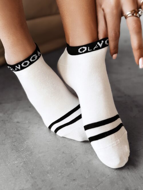 Skarpetki stopki damskie OPULENZE OLAVOGA ecru