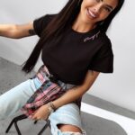 T-shirt bawełniany FOX OLAVOGA czarny