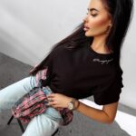 T-shirt bawełniany FOX OLAVOGA czarny