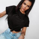 T-shirt klasyczny MANILA OLAVOGA czarny