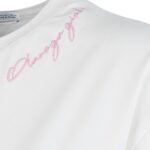 T-shirt bawełniany FOX OLAVOGA ecru