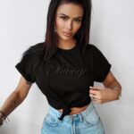 T-shirt klasyczny MANILA OLAVOGA czarny