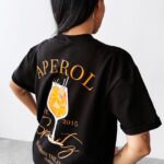 T-shirt oversize SPRITZ OLAVOGA czarny