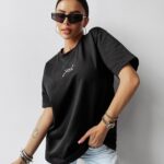 T-shirt damski SATURO OLAVOGA czarny