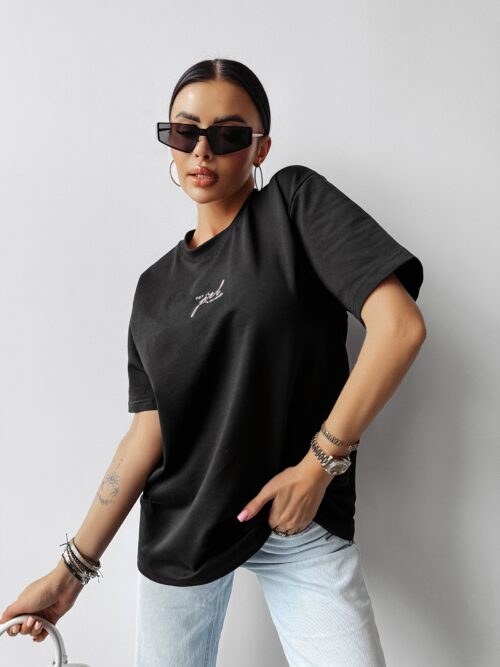 T-shirt damski SATURO OLAVOGA czarny