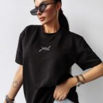 T-shirt damski SATURO OLAVOGA czarny