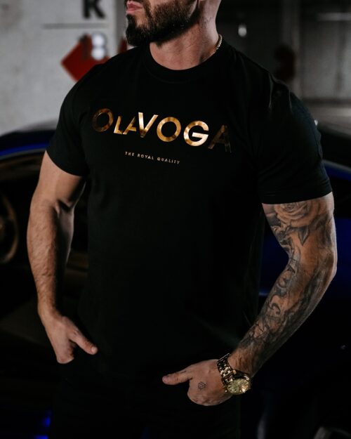 T-shirt męski bawełniany JEETEE OLAVOGA czarny