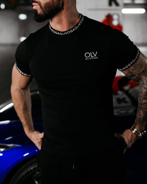 T-shirt męski CAPTAIN OLAVOGA czarny