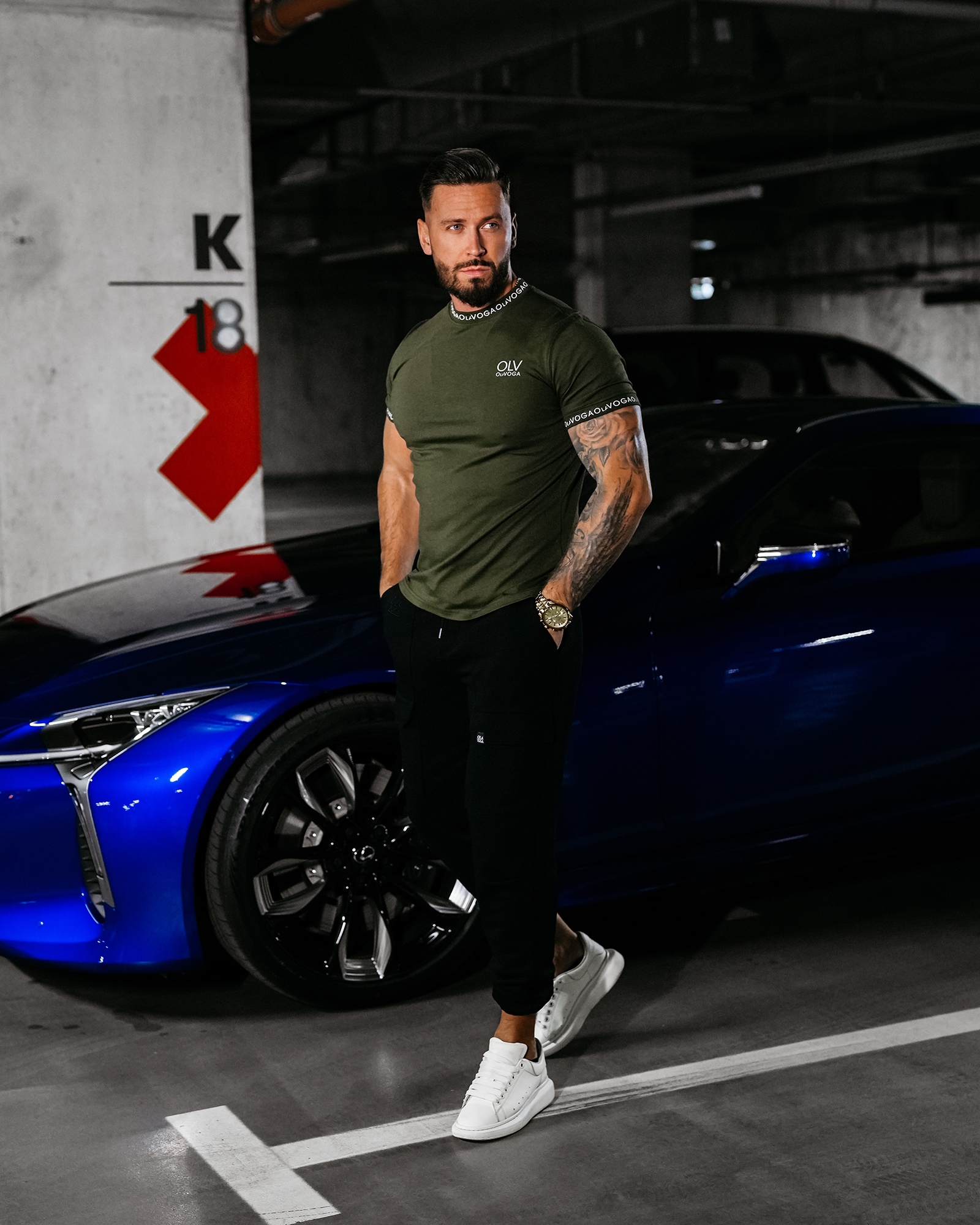 T-shirt męski CAPTAIN OLAVOGA khaki