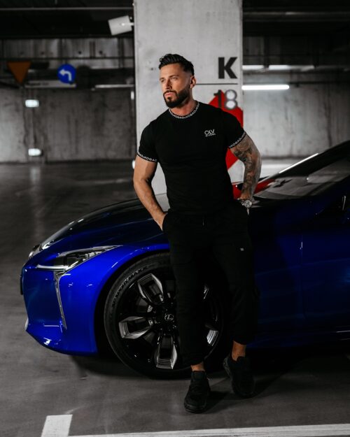 T-shirt męski CAPTAIN OLAVOGA czarny