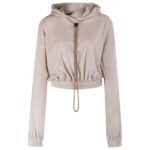 Komplet damski welurowy LAGOS OLAVOGA beżowy