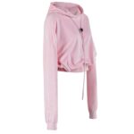 Komplet damski welurowy LAGOS OLAVOGA pudrowy róż